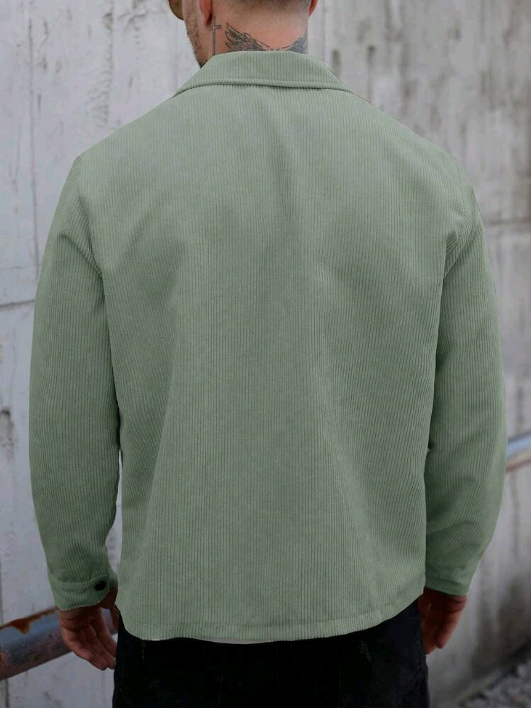 Men's Solid Color Casual Jacket For Autumn/Winter