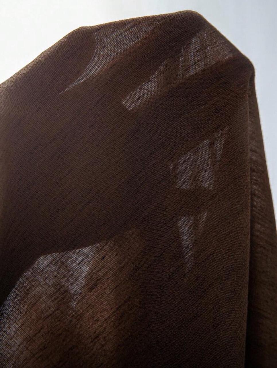 Homme Men Solid Color Textured Fabric Front Button Casual Linen Long Sleeve Shirt