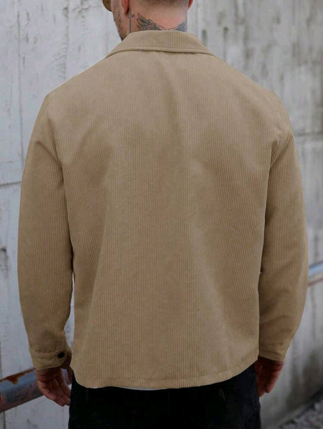 Men's Solid Color Casual Jacket For Autumn/Winter