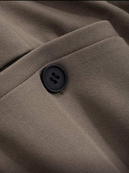 X Scheana DAZY Men's Solid Color Casual Suit Pants, Autumn