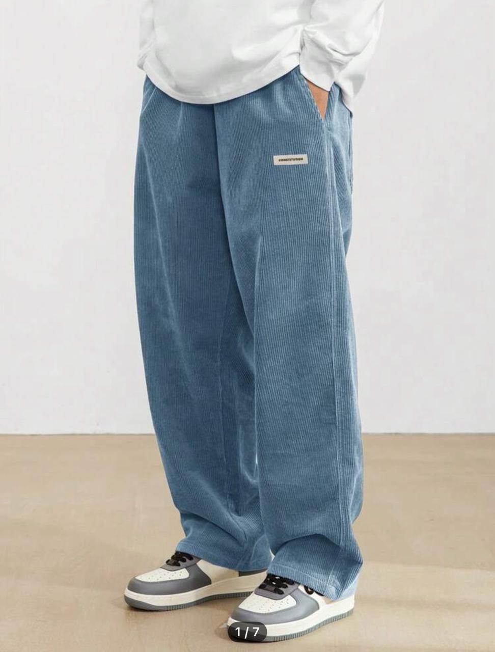 Claim Dot Men's Solid Color Casual Everyday Trousers Men's Streetwear Pants