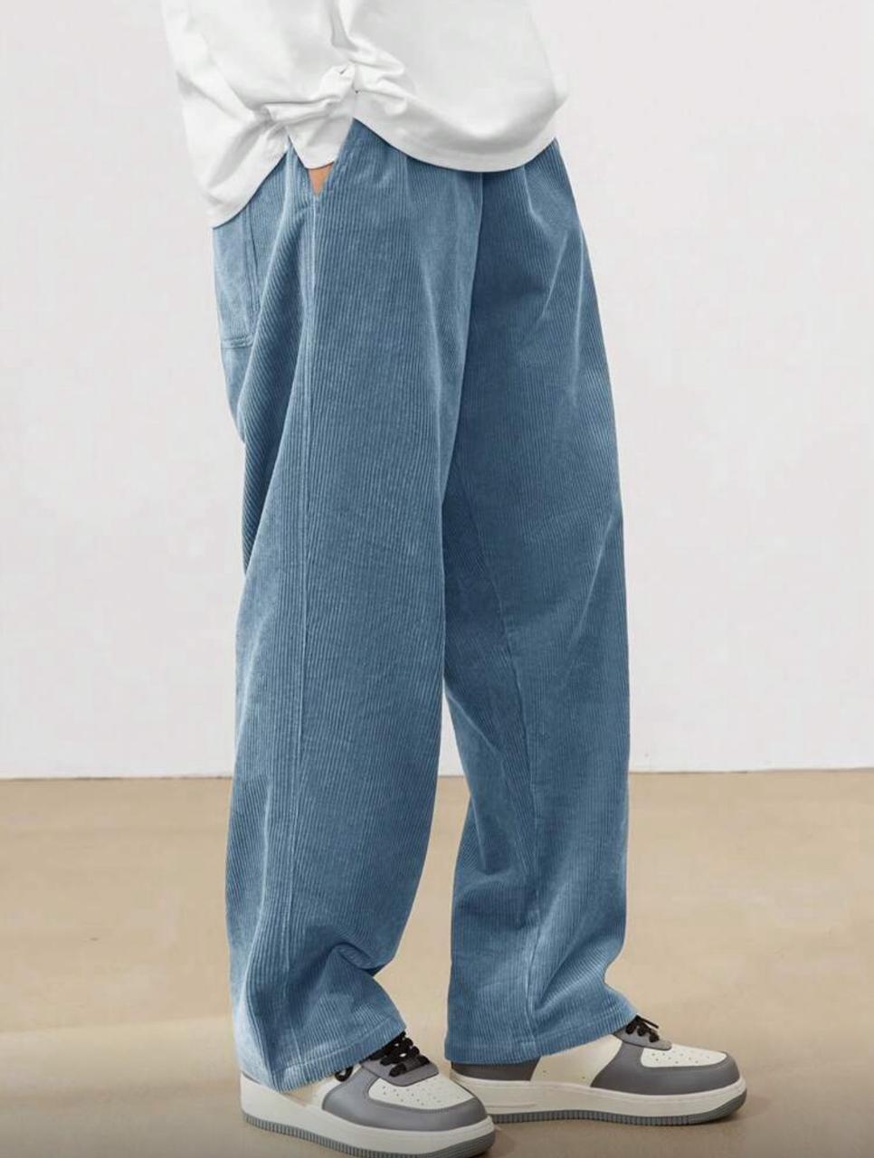 Claim Dot Men's Solid Color Casual Everyday Trousers Men's Streetwear Pants